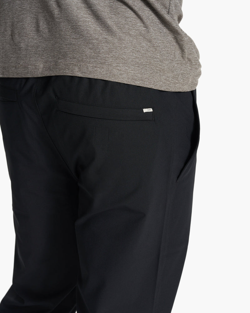 Meta Elastic Waist Pant, Black 5-Pocket Stretch Pants
