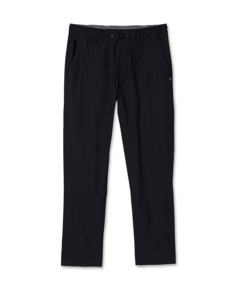 Meta Elastic Waist Pant, Black 5-Pocket Stretch Pants