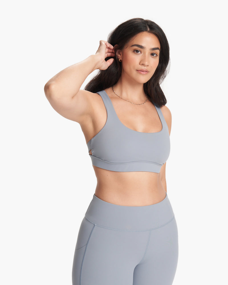 Stride Bra, Flint Open-Back Sports Bra