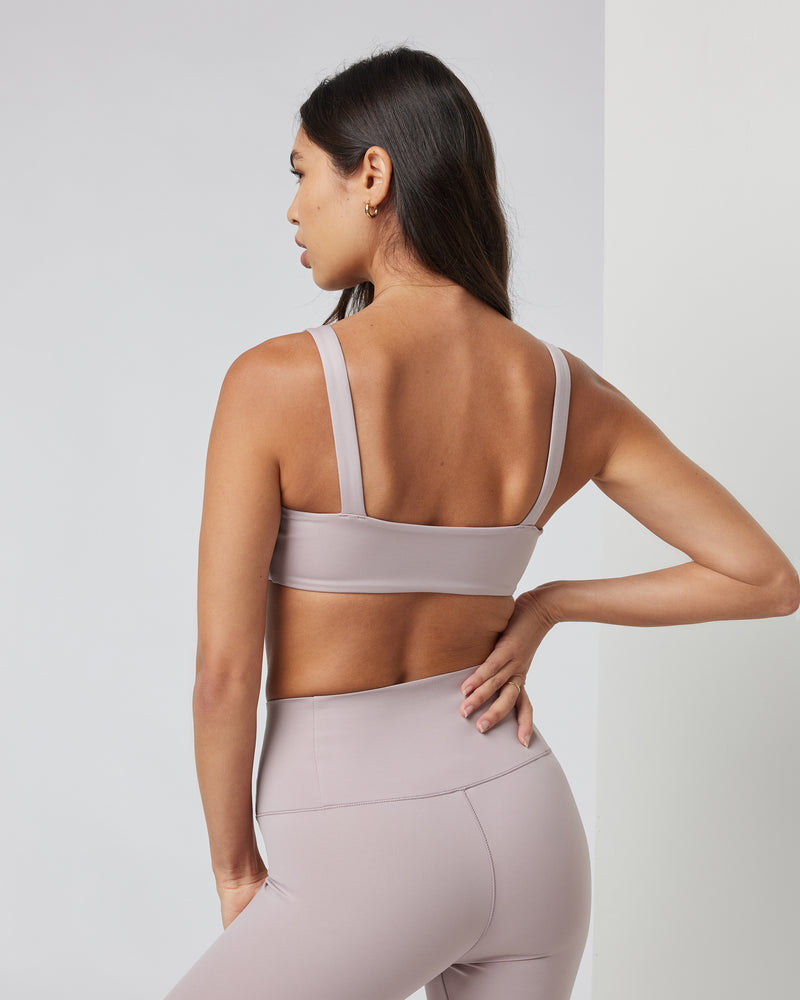 Iconic Square Neck Sports Bra in Violet