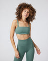 Evolve Square Neck Bra | Sea Pine