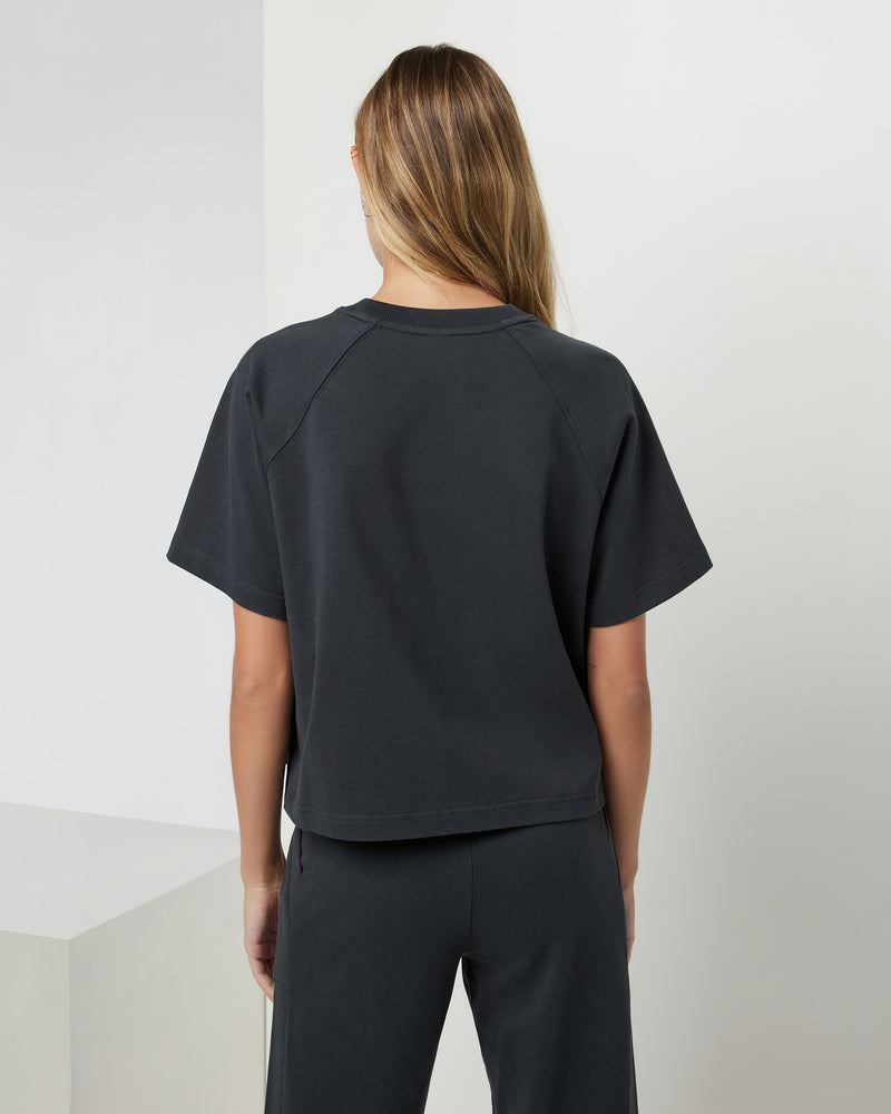 Short Sleeve Mackenzie Top | Washed Black