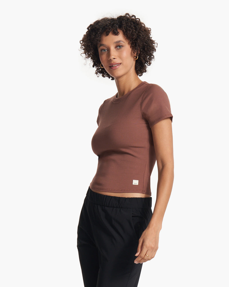 Pose Fitted Tee | Hazelnut