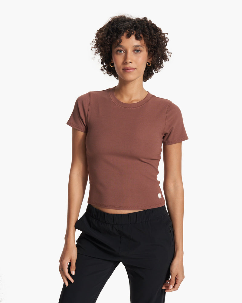 Pose Fitted Tee | Hazelnut