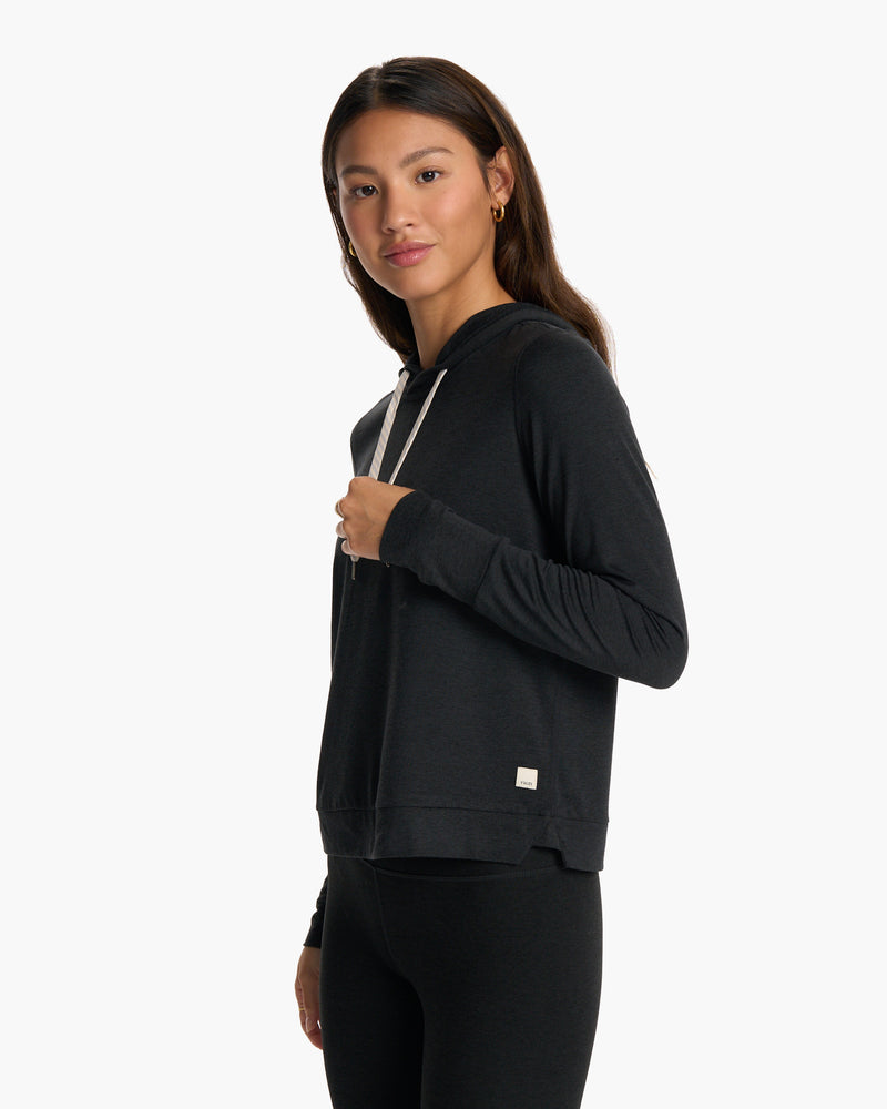 Halo Essential Hoodie | Black Heather Sweatshirt | Vuori