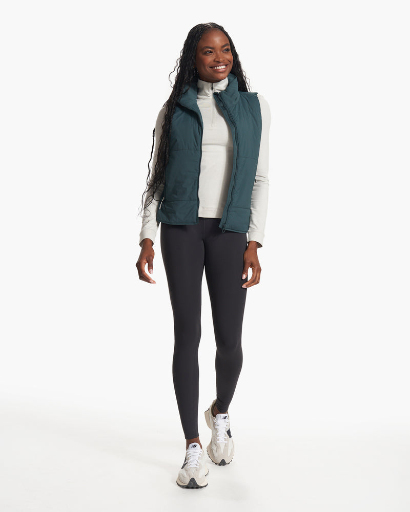 Vuori Women's Halo Insulated Jacket Quilted Dream Knit Size Medium Grey  Heather