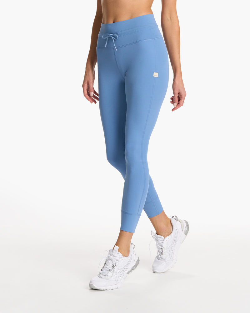 Women's High Waisted Everyday Active 7/8 Leggings - A New Day™ Light Blue XL