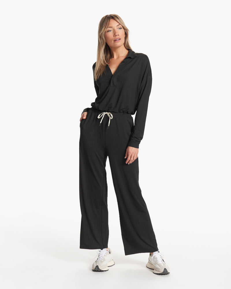 Lux Intentions Jumpsuit, Black Long-Sleeve Jumpsuit