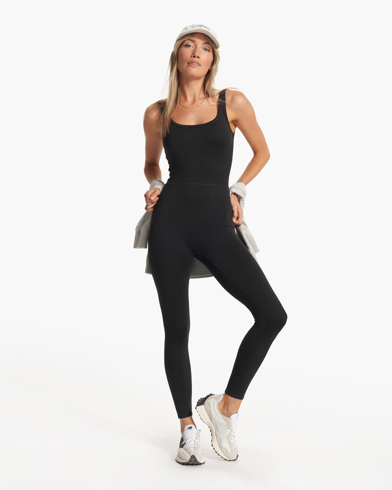 Halo Essential Jumpsuit, Black Heather