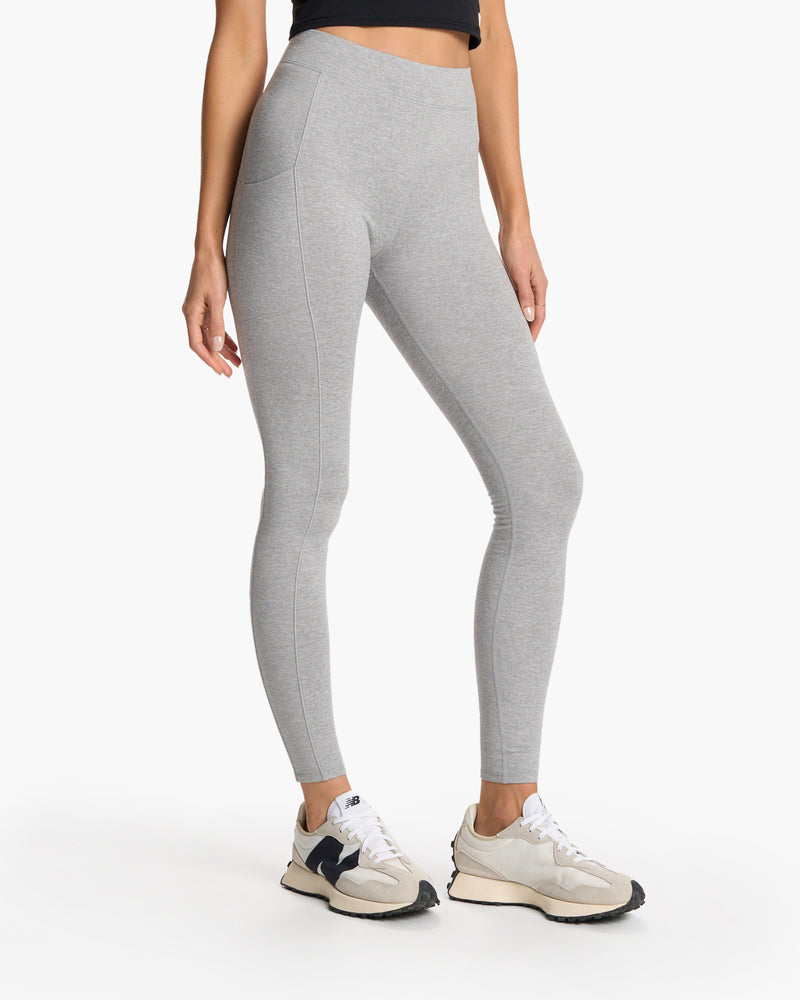 Granite Pocket Legging, Light Heather Grey