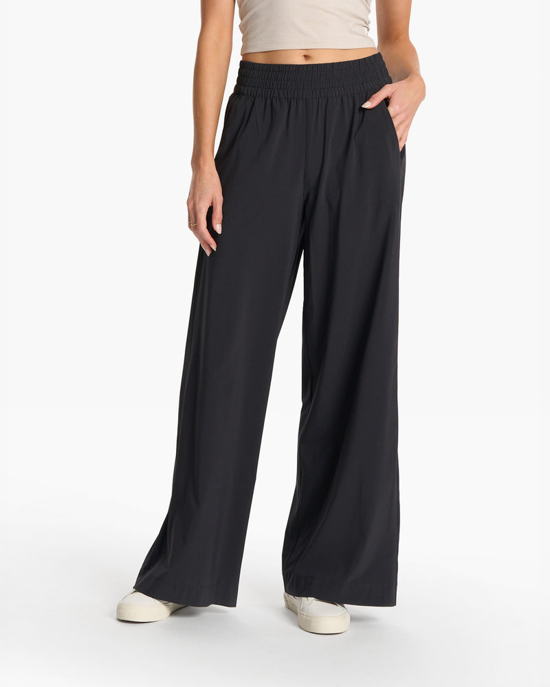 Villa Wideleg, Women's Black Wide Leg Pants