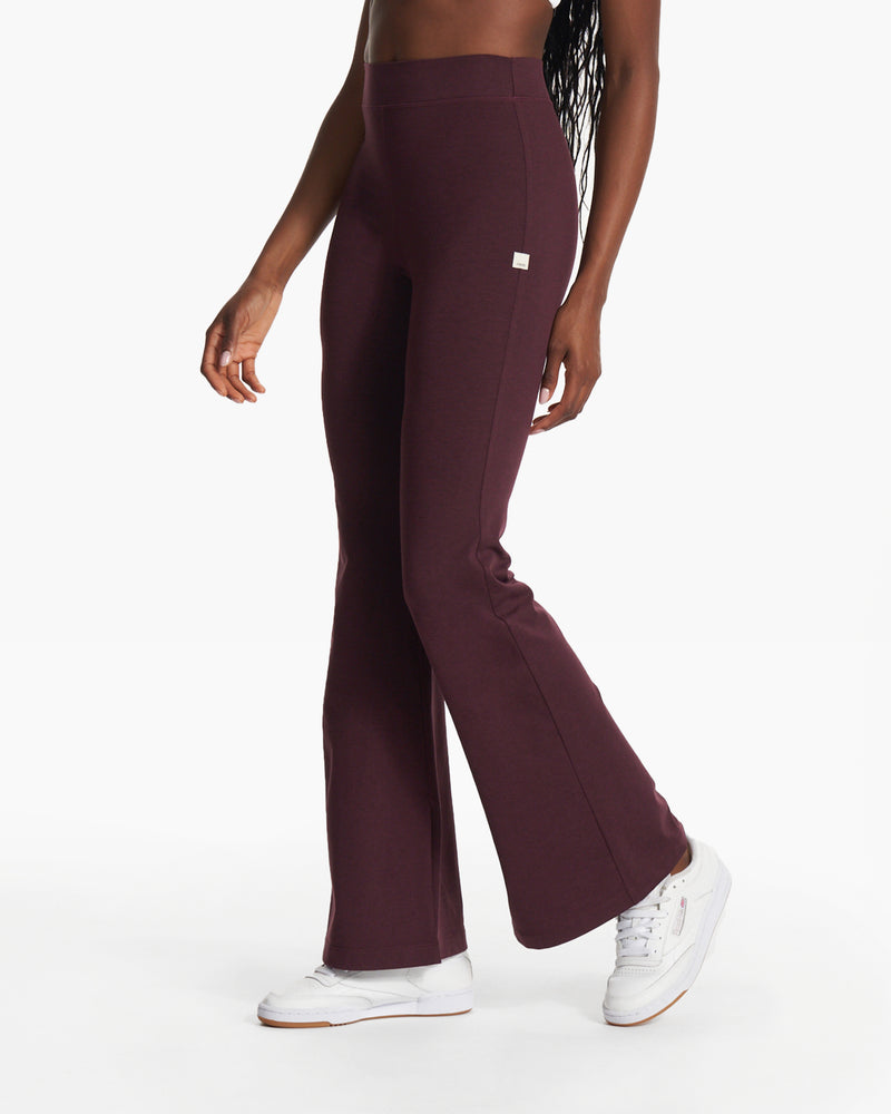 Granite High Waist Flare, Cerise Heather