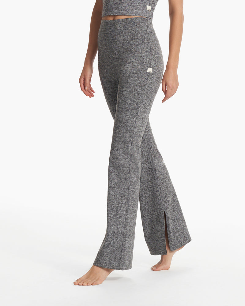 Granite High Waist Flare, Heather Grey