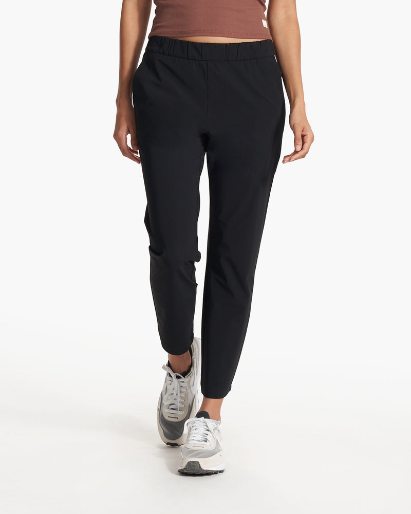 Lululemon Women's Pants Medium Size 6/8 Stretch Pockets Travel Casual  Gray/Black