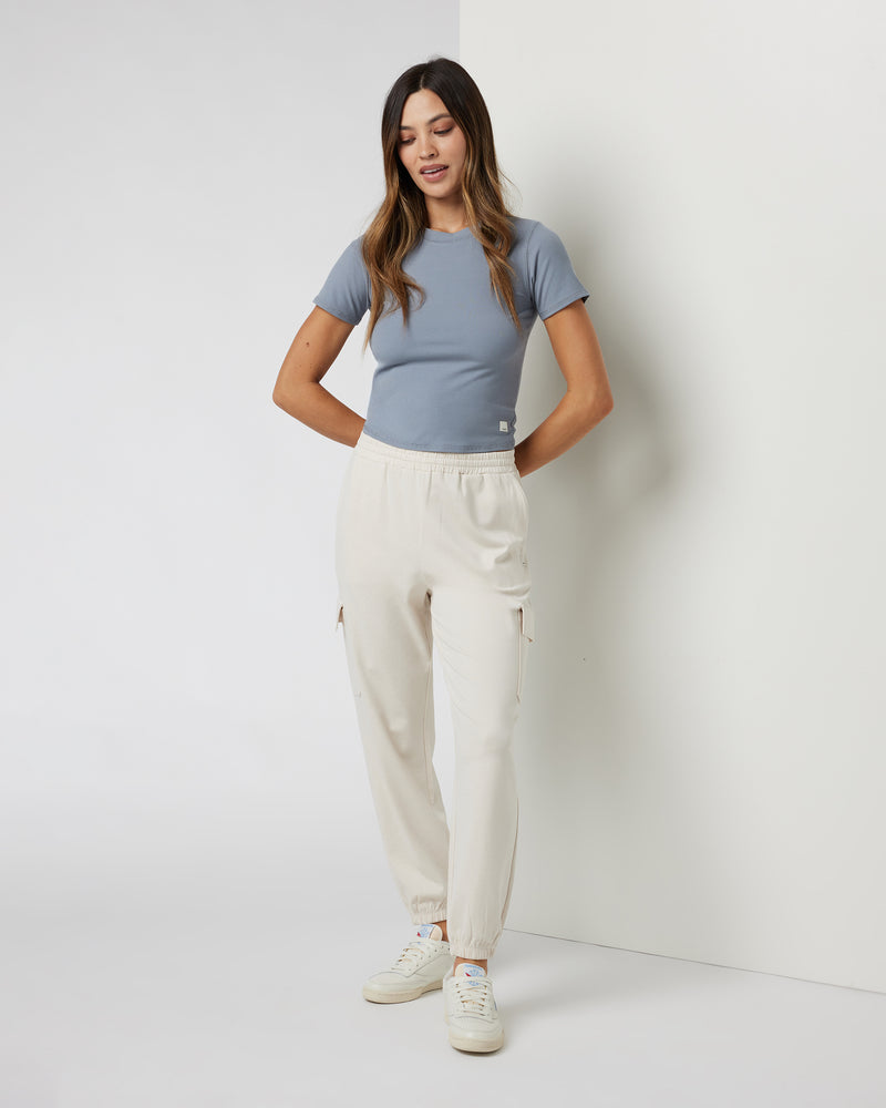 Boyfriend Cargo Jogger | Milkweed Heather