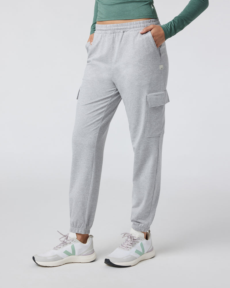 Boyfriend Cargo Jogger | Pale Grey Heather