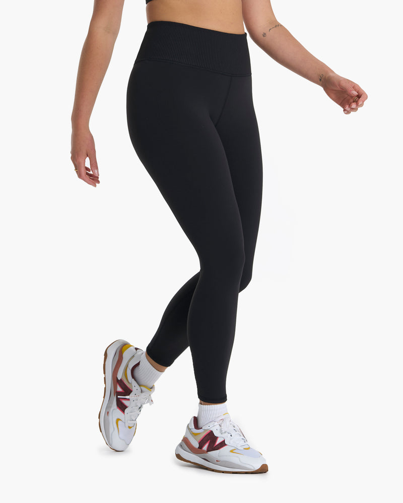 The Wear Black Ribbed Leggings, High Waist Ribbed Striped Sports Daily  Women's Leggings Without Raising - Trendyol