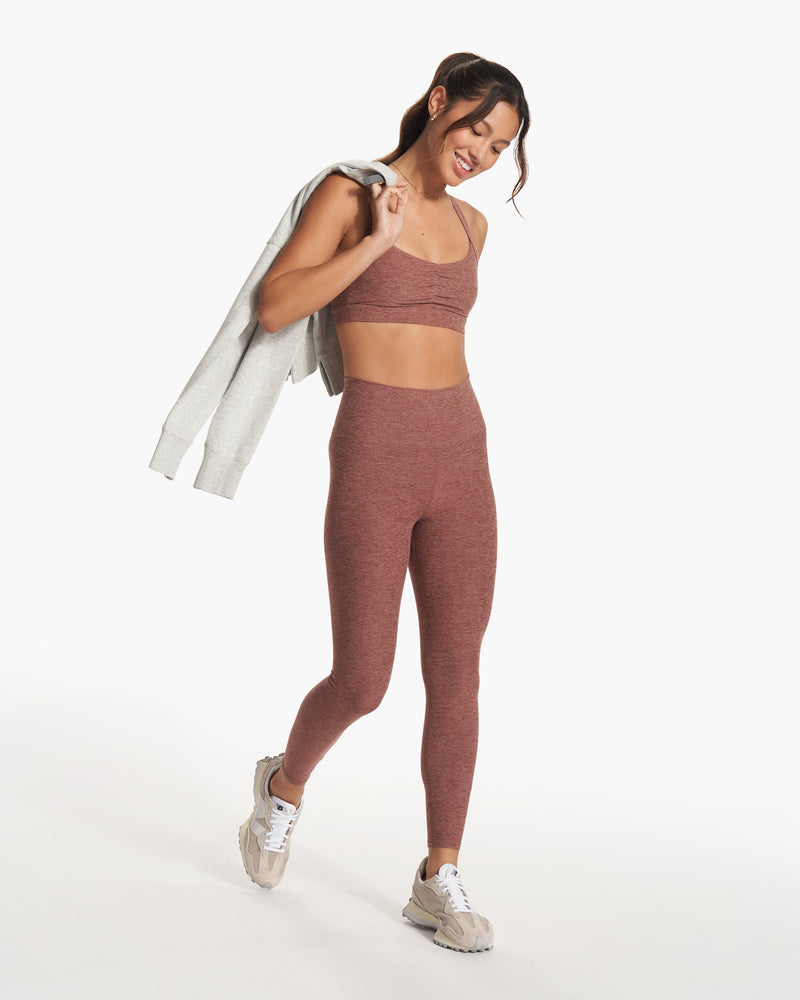 Clean Elevation Legging-Short, Hazelnut Heather