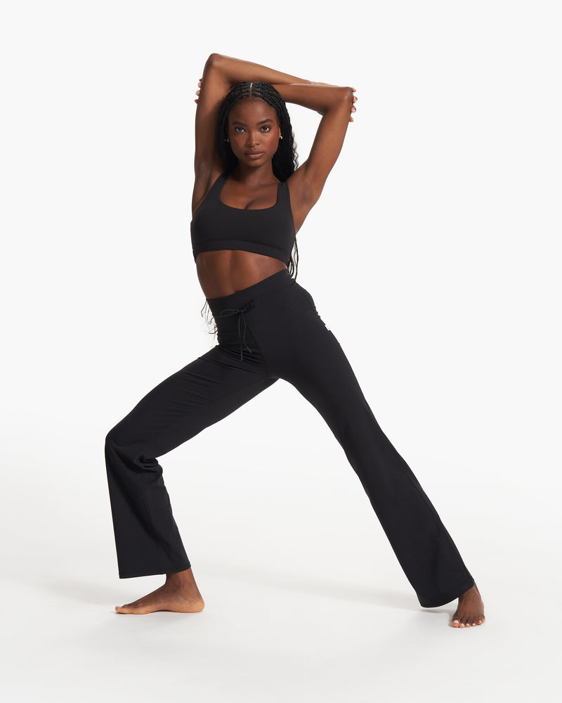 Buy Active Black Wide Leg Yoga Pants XL, Trousers
