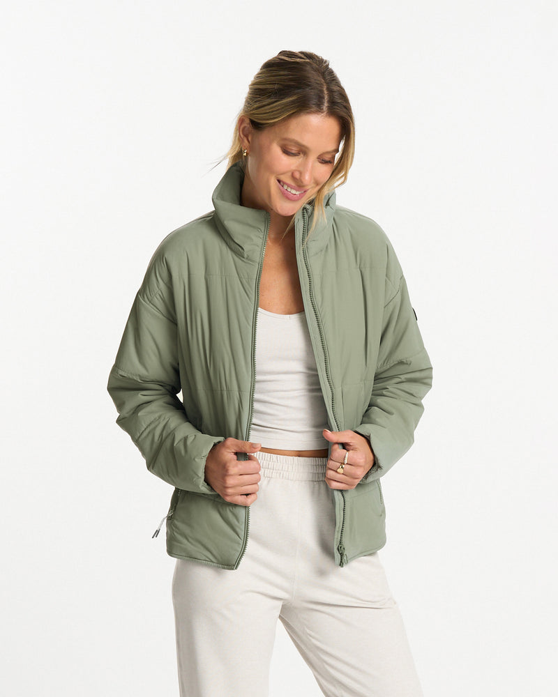 Canyon Insulated Jacket, Pistachio Lightweight Jacket