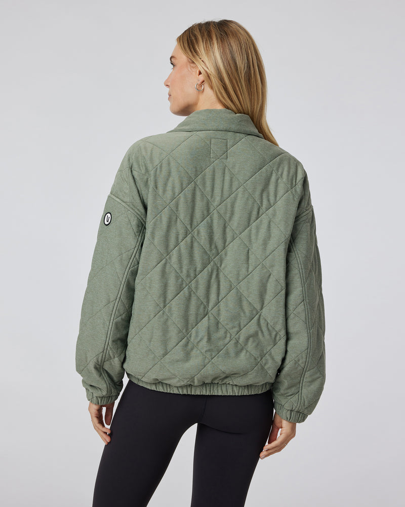 Halo Insulated Jacket, Pistachio Quilted Jacket