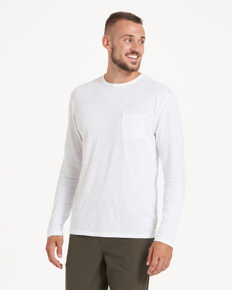 Longsleeve White T-Shirt for Men