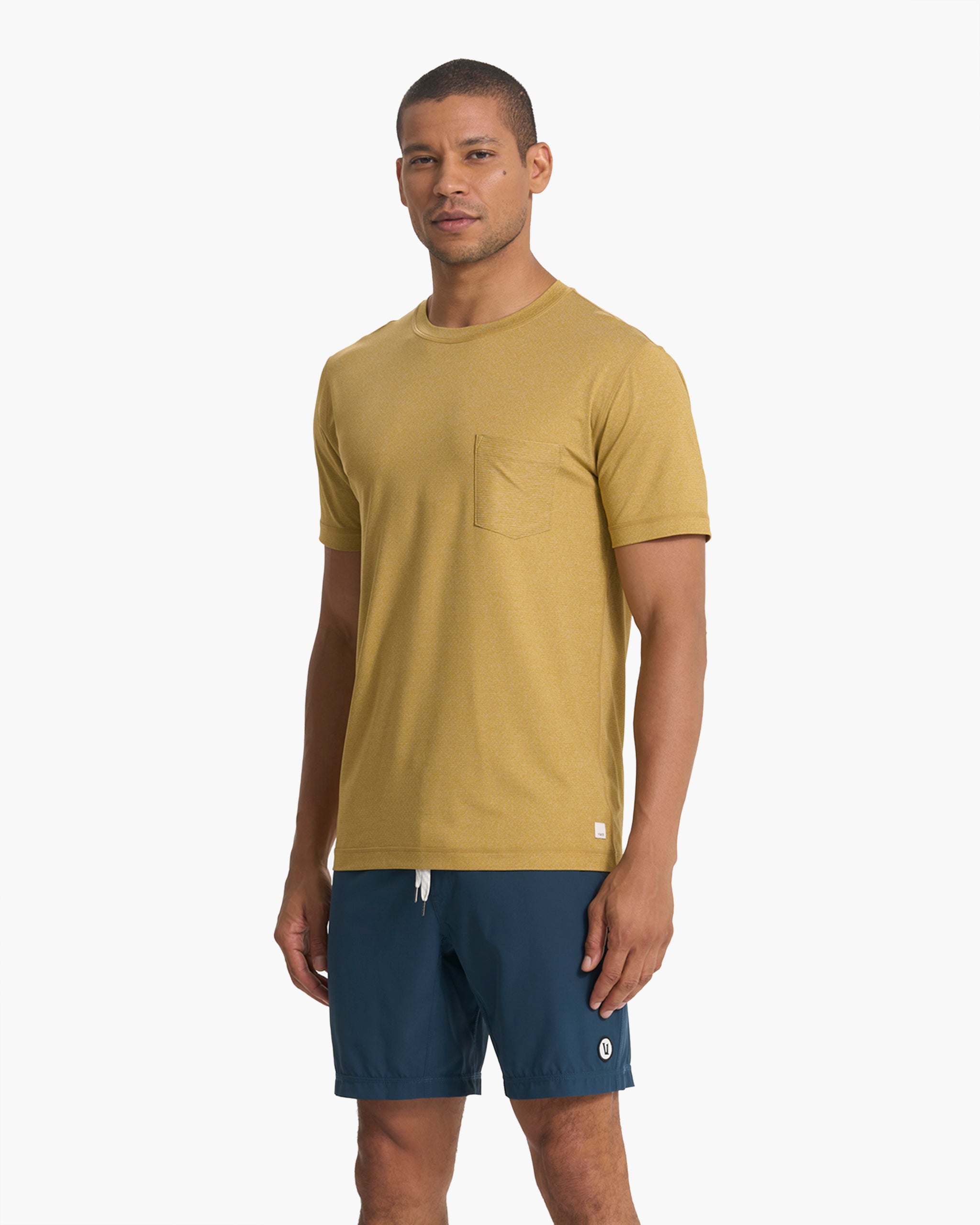 Tradewind Performance Tee | Ojai Heather | Vuori