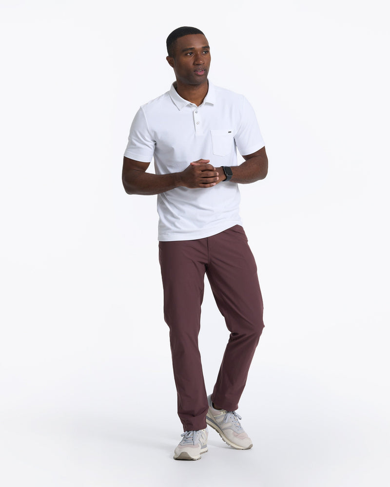 Stretchable Round Neck LivIn T Shirt - Maroon