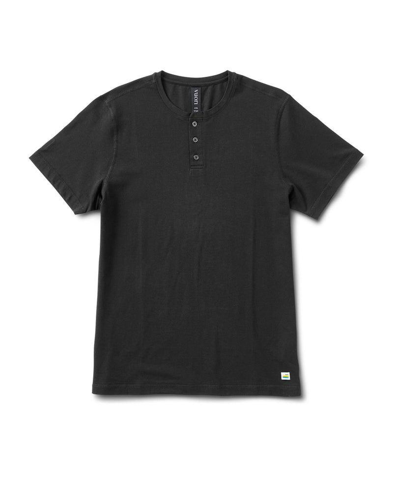 Short-Sleeve Ever Henley | Men's Black Henley Shirt | Vuori