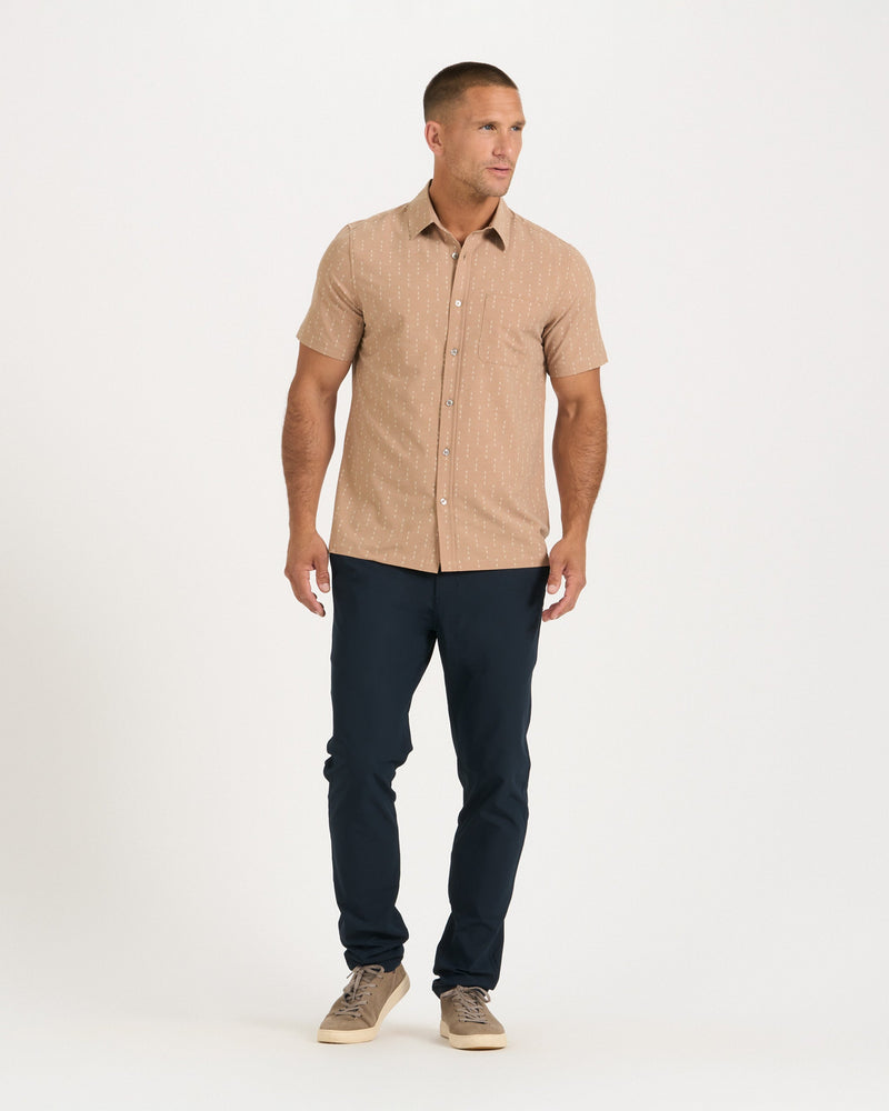 short sleeve button