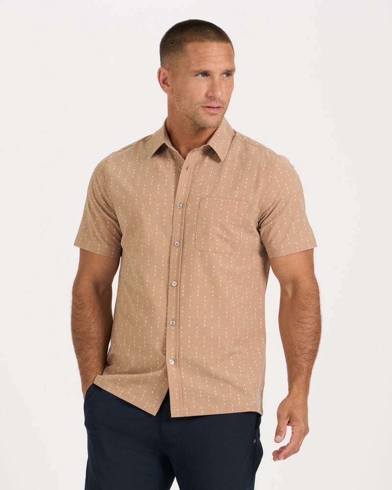 short sleeve button