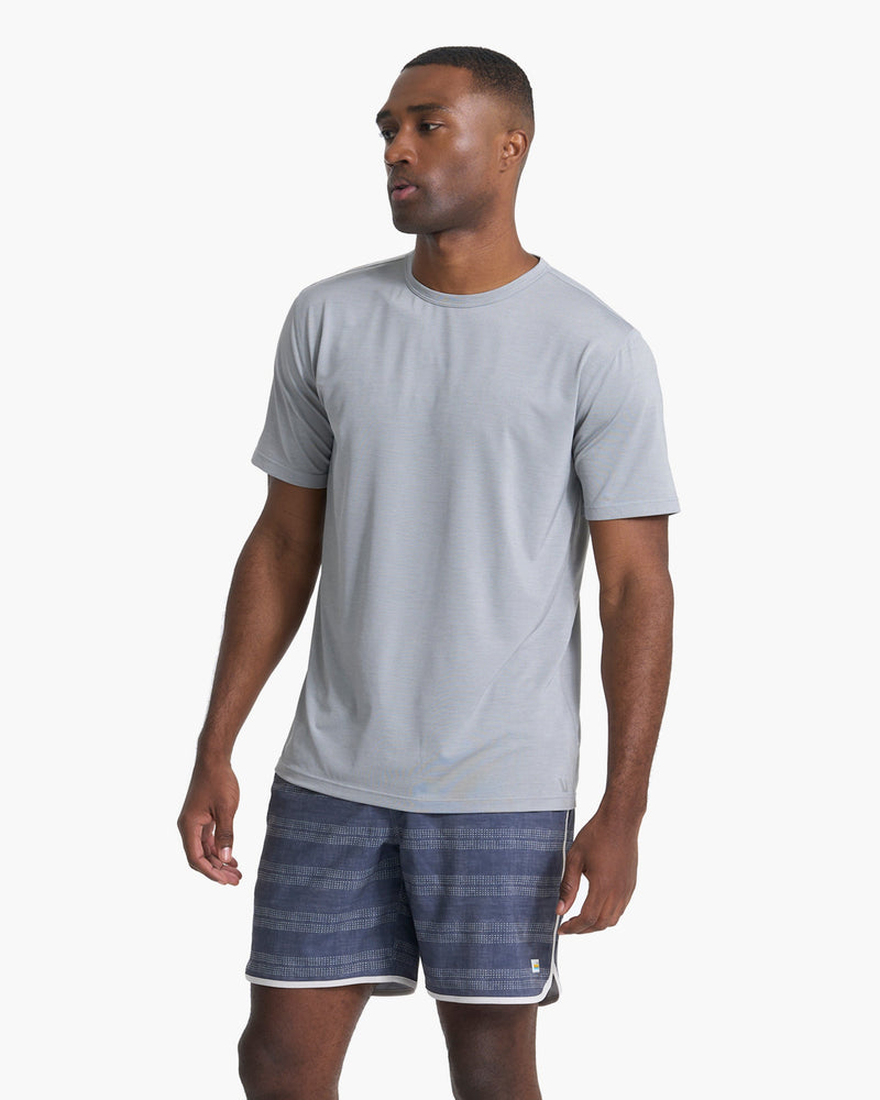 Men's Active Camo Jacquard T-Shirt in Blue