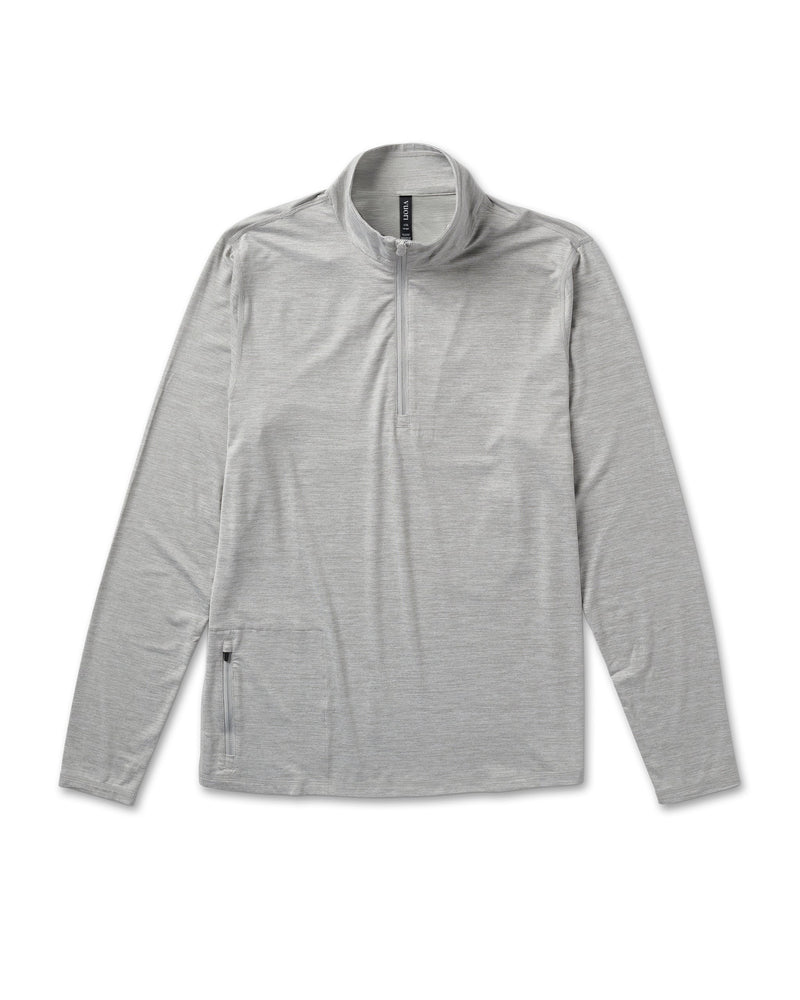 Ease Performance Half Zip | Light Heather Grey