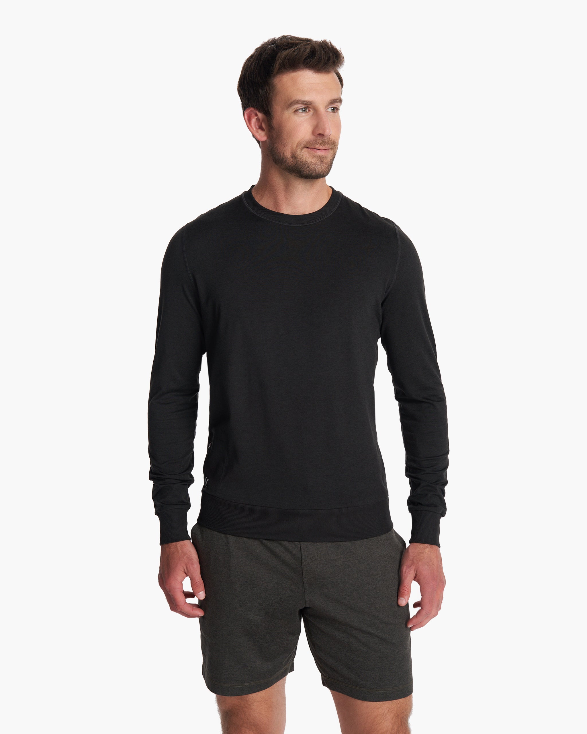 Ponto Performance Crew | Black Heather – Vuori Clothing