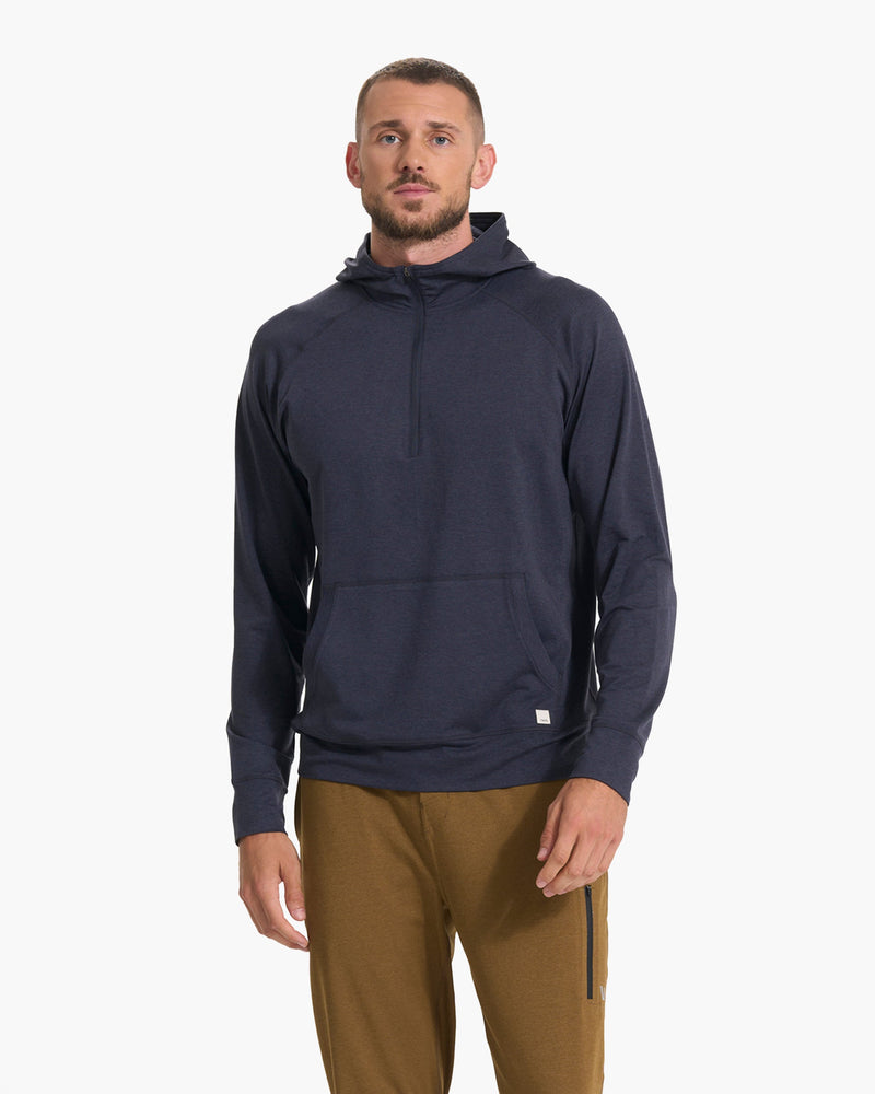 $118 VUORI Blue Movement Full Zip Hooded Sweatshirt Performance Hoodie  Men's XL 