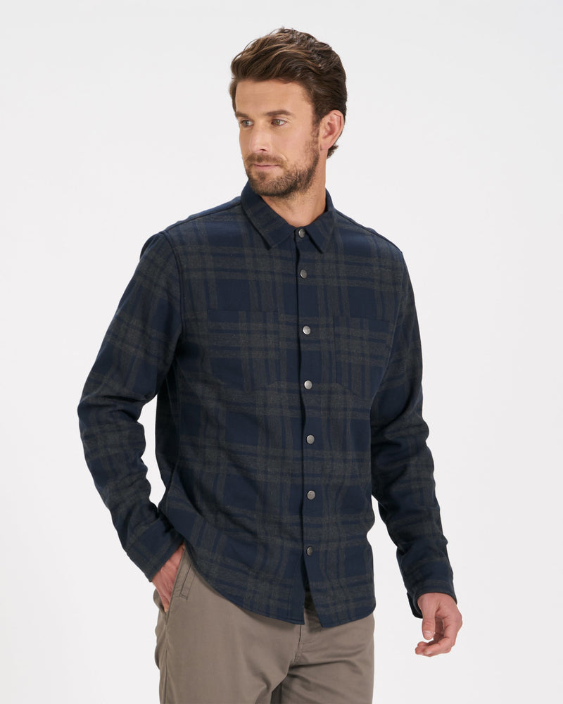 Range Shirt Jacket, Men's Ink Flannel Shirt Jacket