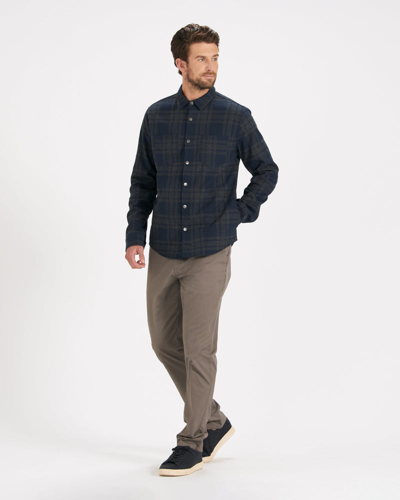 Range Shirt Jacket | Men's Ink Flannel Shirt Jacket | Vuori