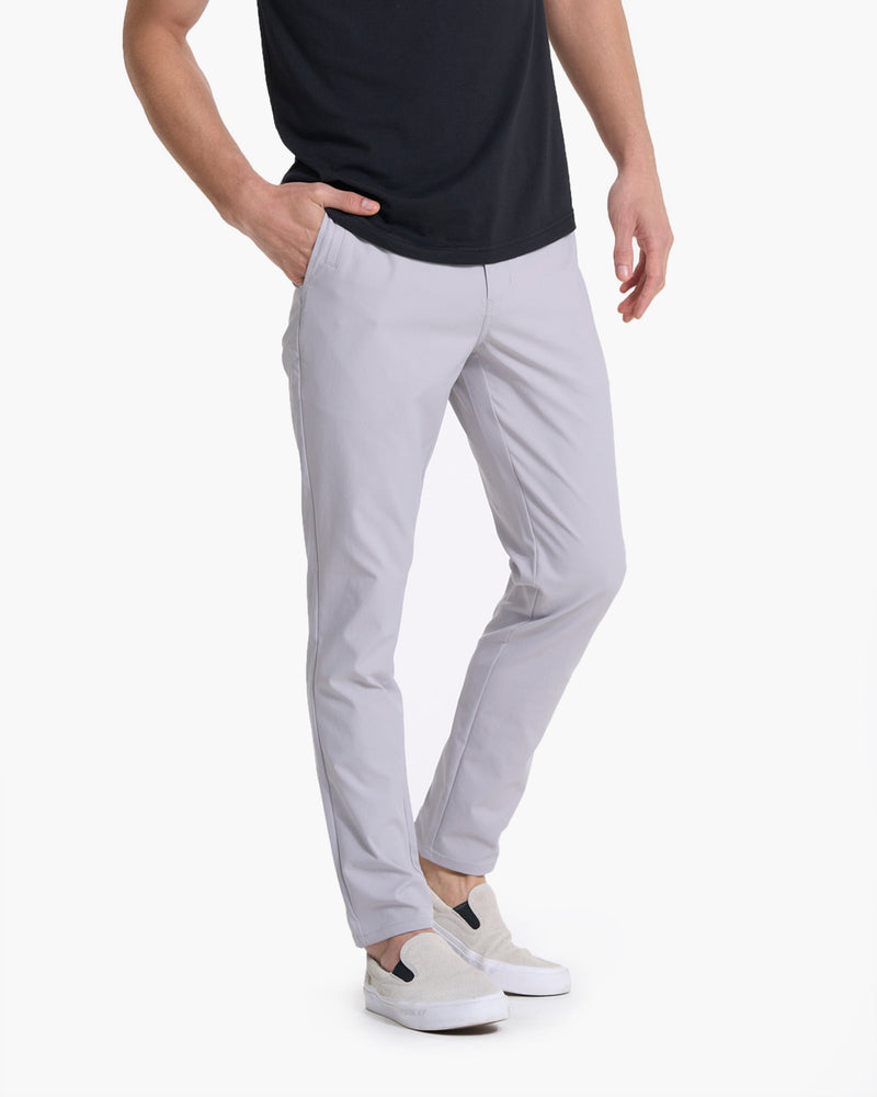 Cascade Tech Chino Pant - Fog, Grey Slim Tech Chino