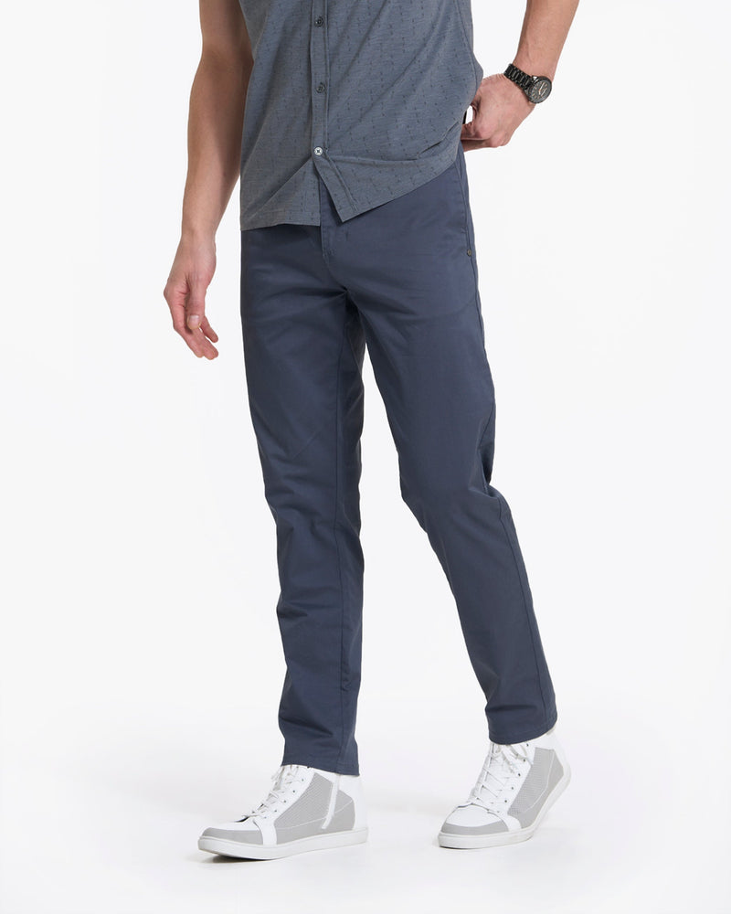 Buy Dark Blue Skinny Fit Stretch Chino Trousers from Next India