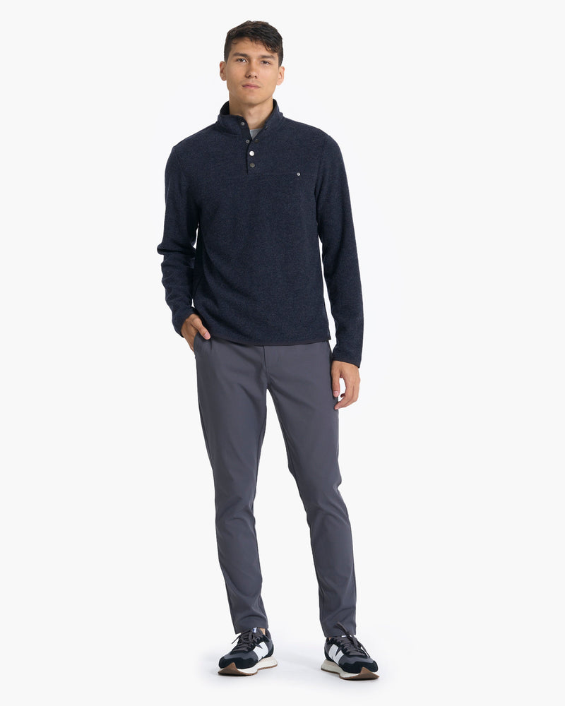Venice Wool Pullover | Men\'s Ink Blue Wool Sweatshirt | Vuori