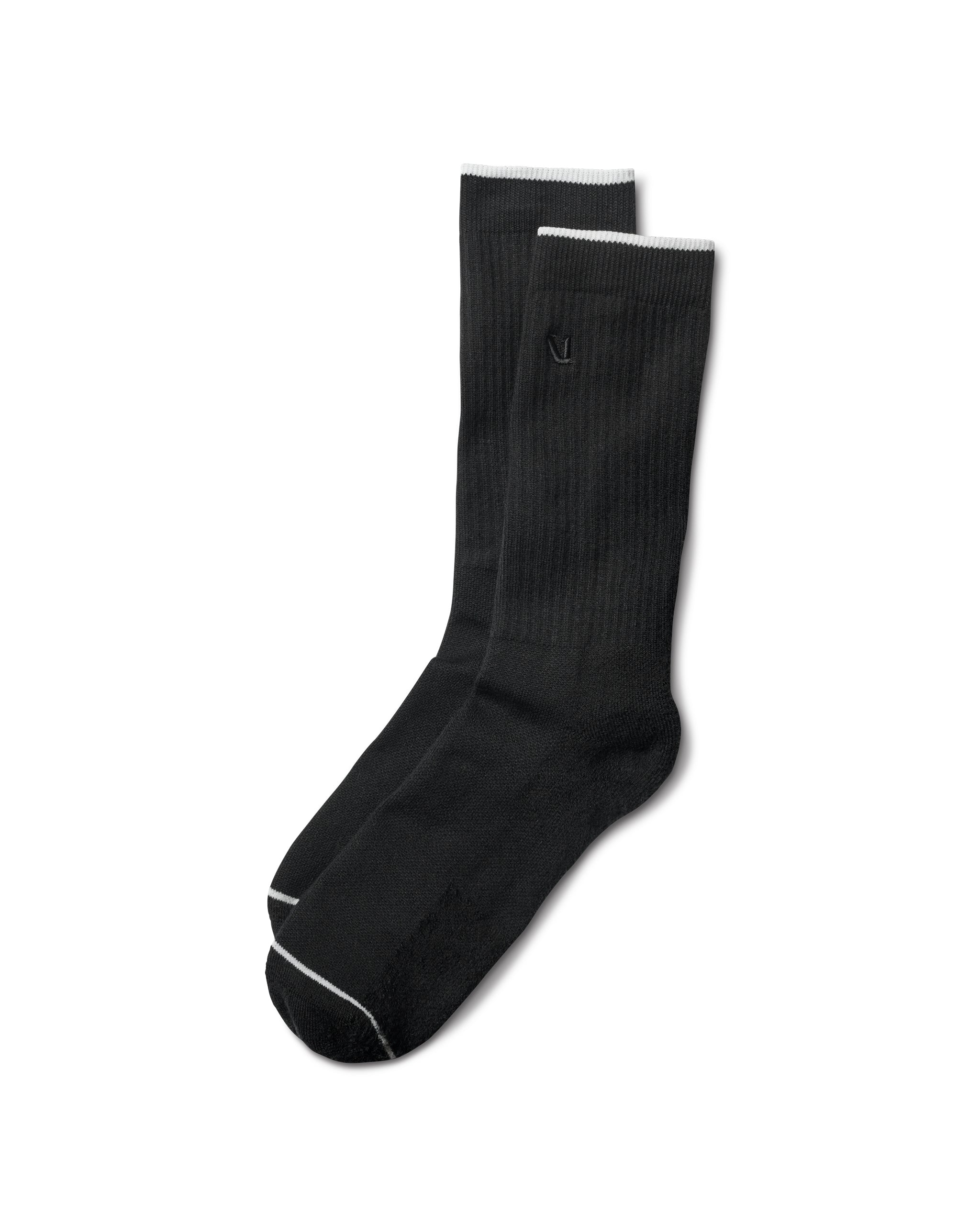 V1 Crew Sock | Black Crew Socks | Vuori Clothing
