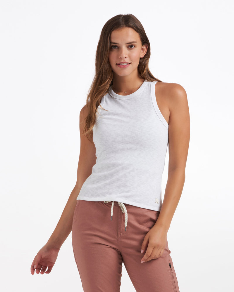 Women's Ribbed High-Neck Tank, Women's Clearance