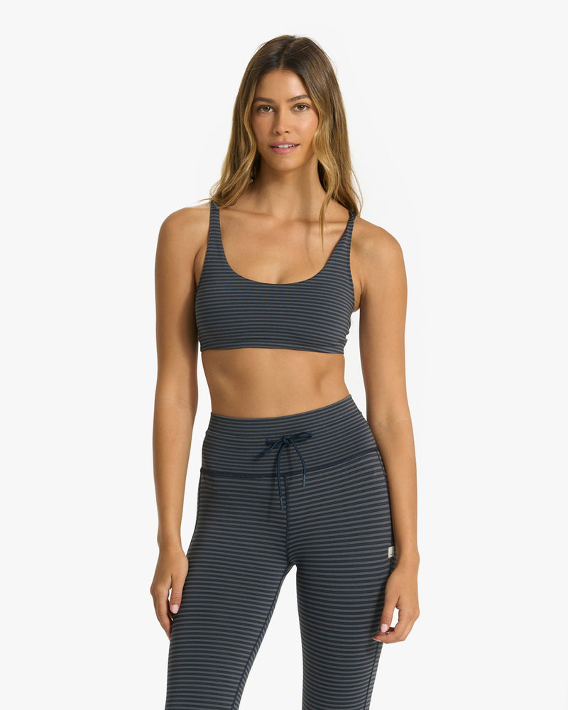 Stripe Yosemite Bra | Ink Stripe Strappy Sports Bra | Vuori