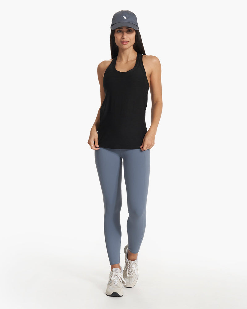 VUORI WOMEN'S ELEVATION SQUARE NECK TANK | BLACK