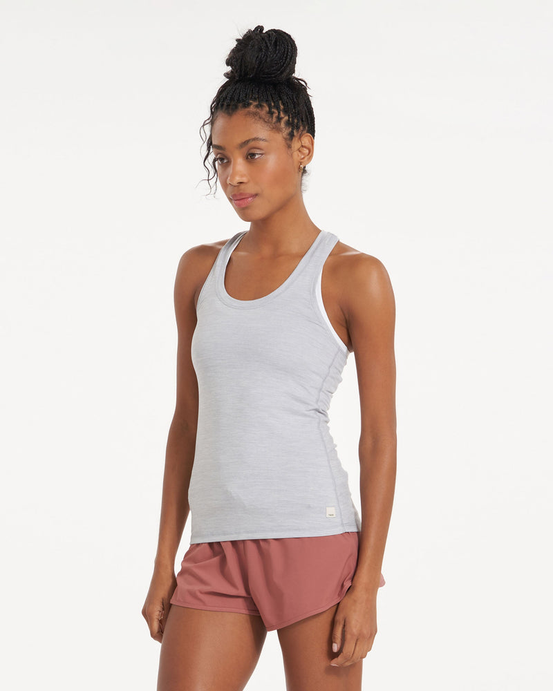 Lux Performance Tank, Platinum Heather