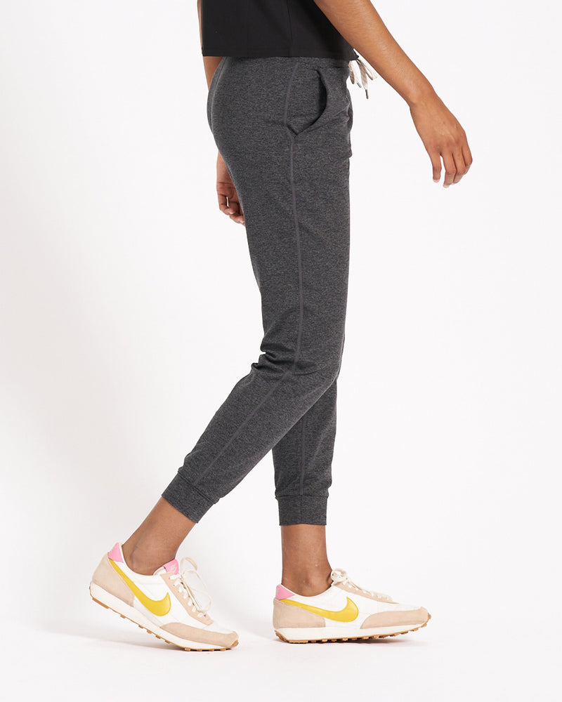 WOMEN'S TECH JOGGER, Velvet Pine Spacedye/Soothing Sea