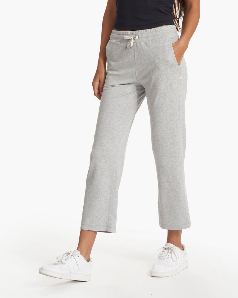 Womens VUORI grey Halo Wide-Leg Sweatpants