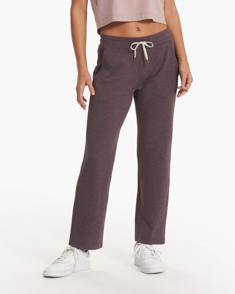 Womens VUORI grey Halo Wide-Leg Sweatpants