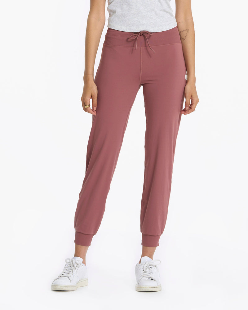 Women White Solid Relaxed Fit High Rise Organic Cotton Joggers – Fitkin