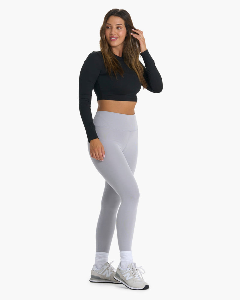 Luxe V-cut Leggings (Light Gray) - IVEE!